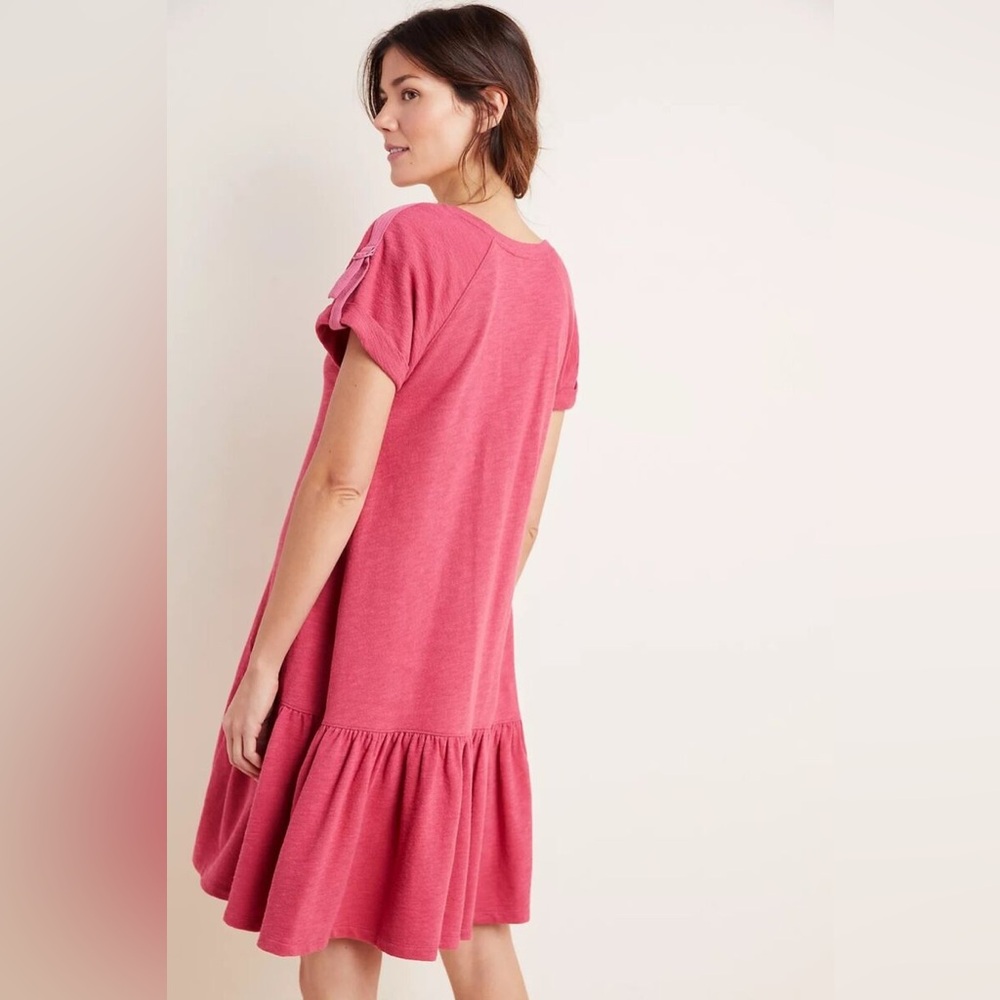 Anthropologie‎ Saturday Sunday Dress Womens Size MP Kathie Flounced Mini Ruffle - Picture 3 of 10